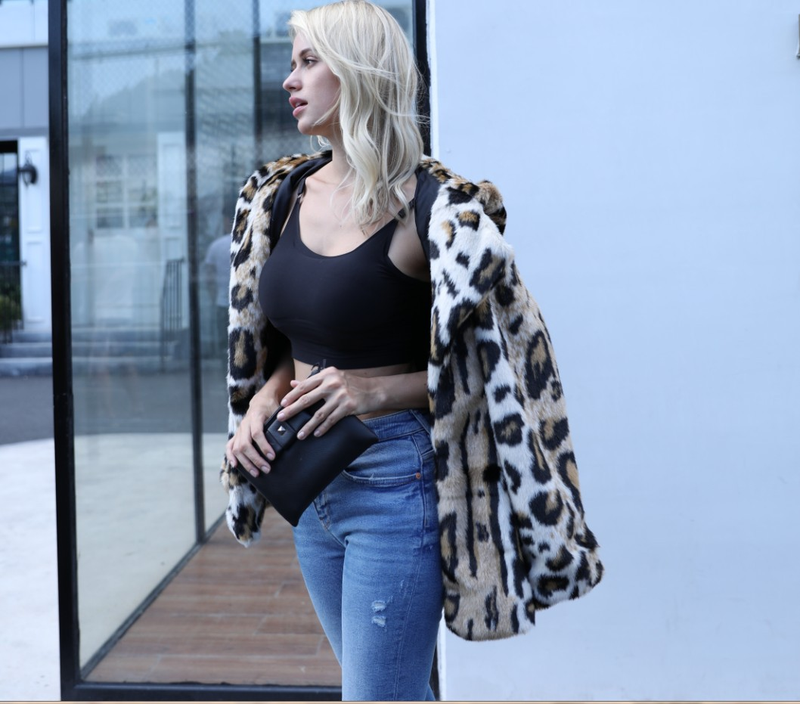 Dámské oblečení z bobří kožešiny s kapucí a límcem Stylový dámský kabát z imitace kožichu_voghion.com