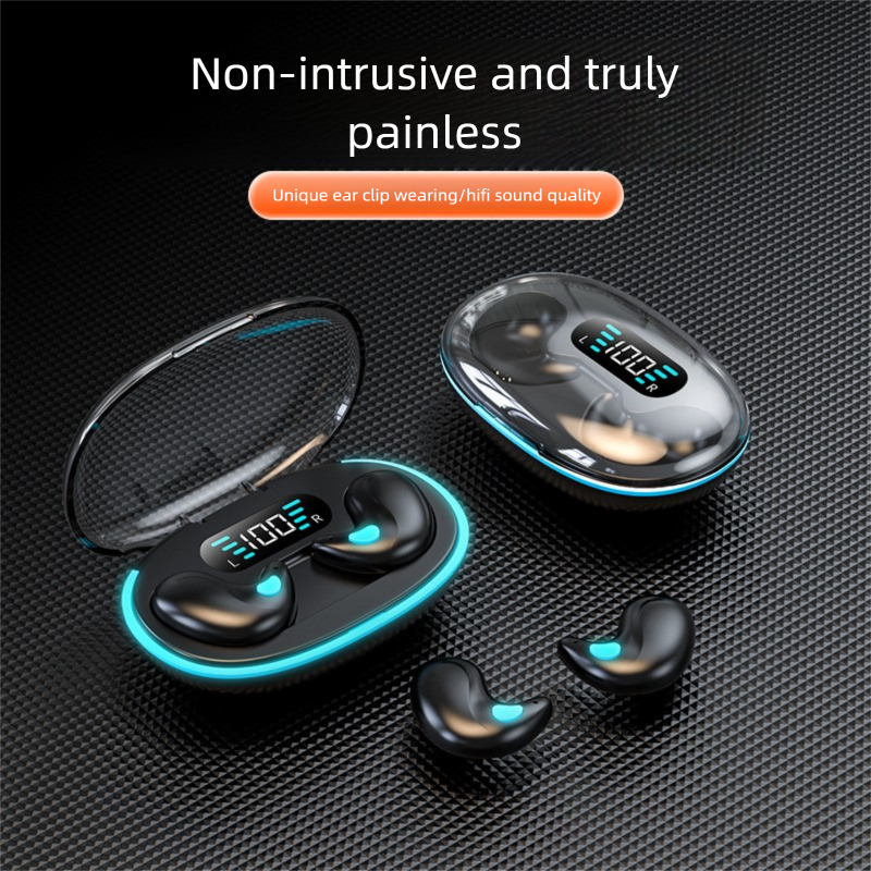 Auricolari Bluetooth a conduzione ossea Private Model X55 X57 specifici per il sonno con display digitale e mini cancellazione del rumore_voghion.com