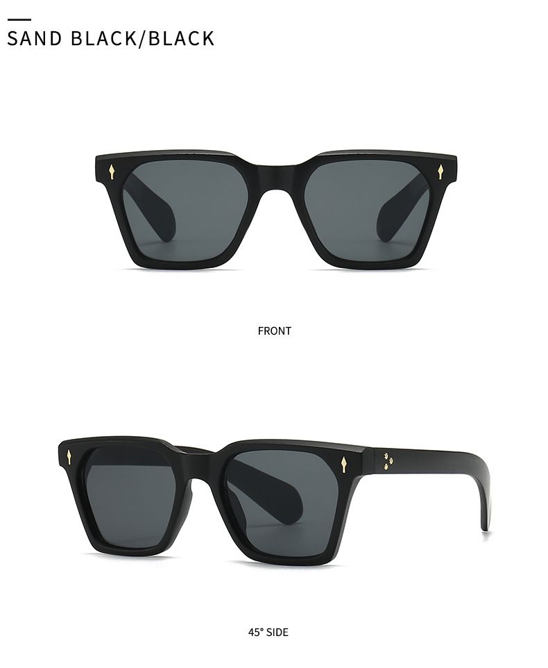 Foreign trade cross-border hot sunglasses mi nail European and American street shooting ins Internet celebrity model square sunglasses female 6076_voghion.com