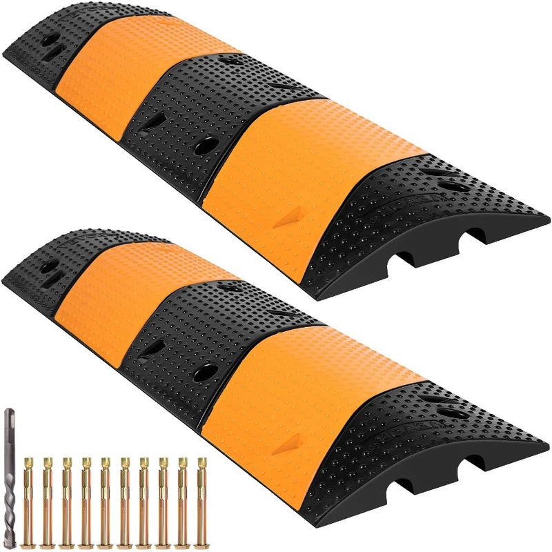 Rated Speed 40.2 Hump LBS X 2. 2 X Channel Load Long 40.2 Speed Bump Modular Pack Capacity Bump 22000 11.8 Speed Bump Rubber 2_voghion.com