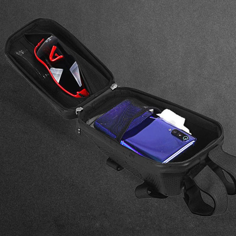 Bolsa para manillar de bicicleta DTUCYCLE, resistente al agua, de EVA, para patinete eléctrico de montaña_voghion.com