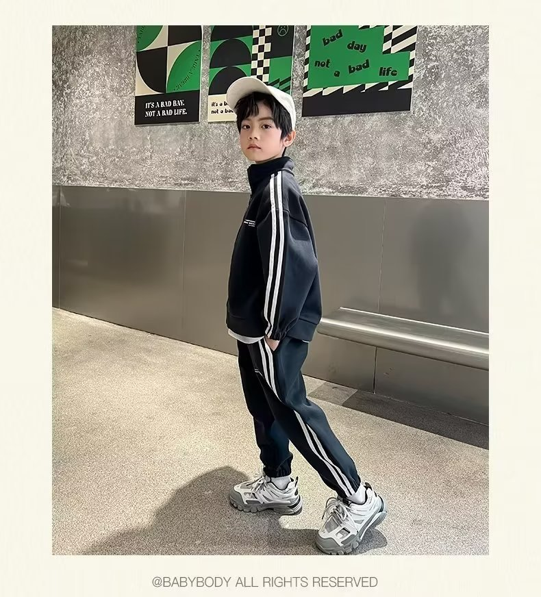 Set Spring 2023 New Autumn Clothing Children's Midsize and Big Boys' Handsome_voghion.com