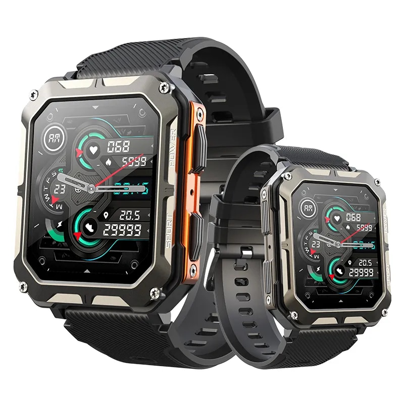 Military Smart Watch Men Waterproof IP68 BT Call Fiess Tracker 123 Sports Intelligent Wirst Smartwatch για τηλέφωνο Android_voghion.com