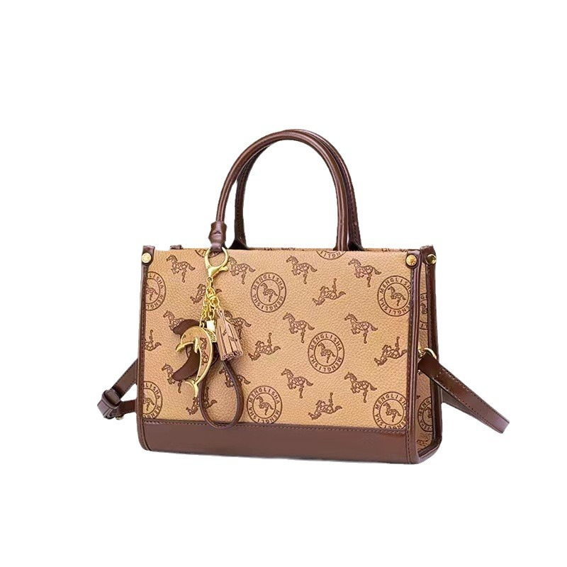 Herbst/Winter 2023 Neue trendige Print-Anhänger-Pegasus-Einkaufstasche Modische und vielseitige Umhängetasche für Damen_voghion.com