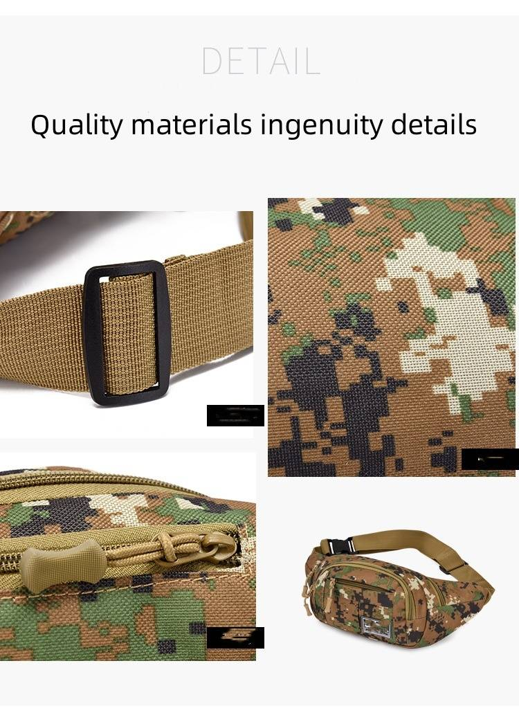 Nei Männer Bauchtasch Handytasch multifunktionell Sport Casual Männer Single-Schëller Camouflage Kräiz Broschttasch_voghion.com