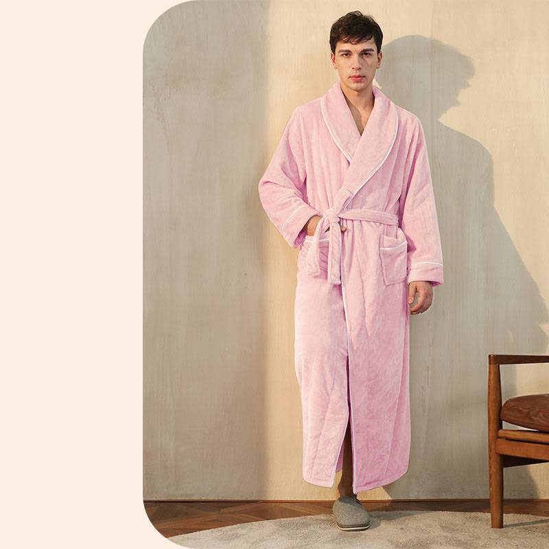 WinterHug RYYD Flanell-Nachthemd – Übergröße|Ganzjahres-Bademantel_voghion.com