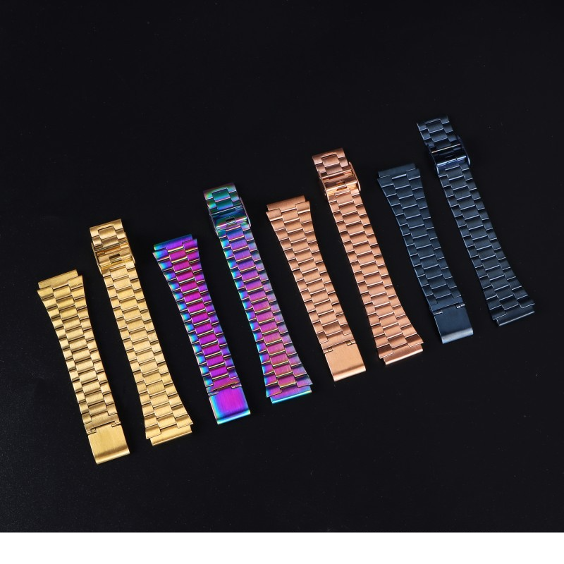 Cinturini adatti per orologi A158w/F91w/Ae1200 con tre lamiere in acciaio inossidabile per uomo e donna da 18 mm_voghion.com