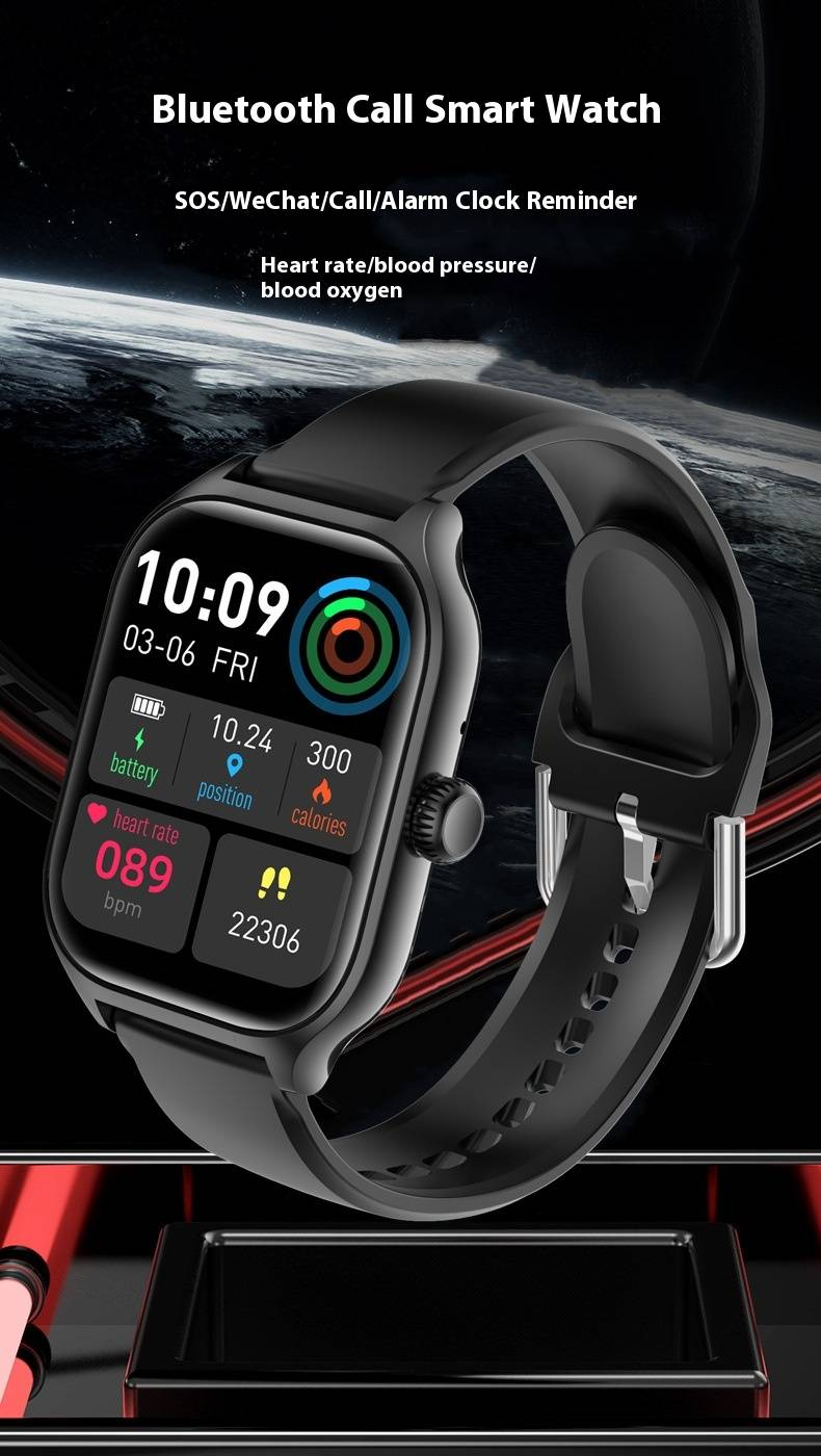 GTS4 Smart Watch - Bluetooth Calling, Heart Rate/Blood Pressure/SpO2 Monitor, Sleep Tracking & SOS Alert_voghion.com