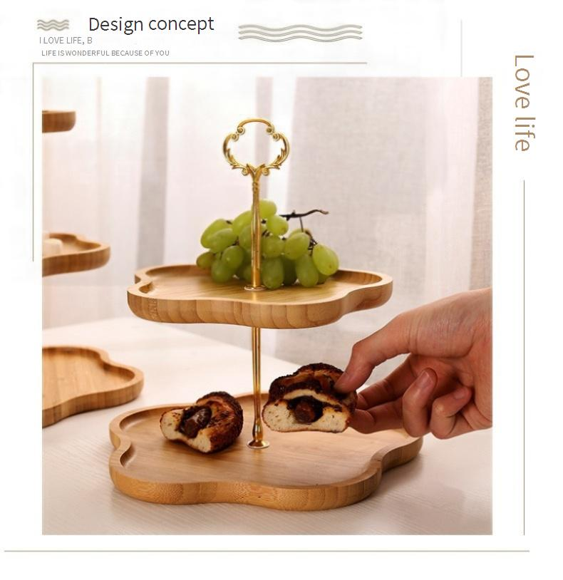3-Tier Fruit Tray - Multi-Purpose Serving Platter For Snacks Nuts & Desserts Perfect For Afternoon Tea & Living Room Decor_voghion.com