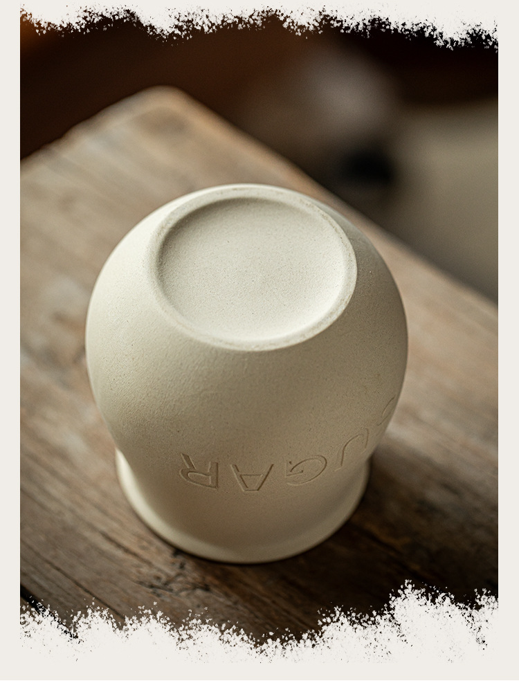 Barattolo per condimenti in ceramica retrò con coperchio, cucchiaio, barattolo per sale e strutto_voghion.com