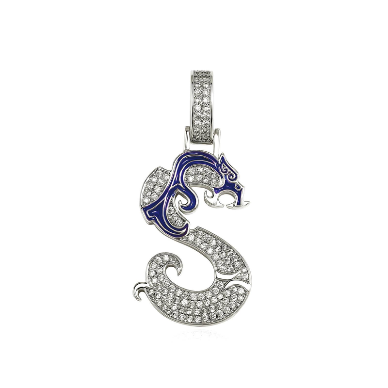 Pendants New National Trend Hip Hop Style English Letter Pendant Diy Inlaid With Diamonds Original Design_voghion.com