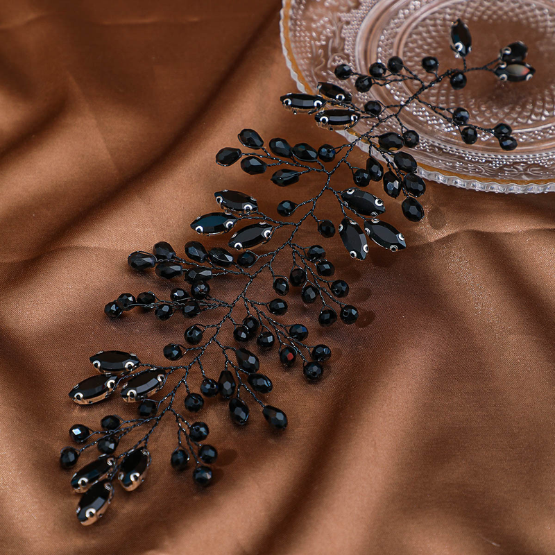 Elegantes Kristall-Haarband für Damen – handgefertigtes Kopfstück mit Perlen für Hochzeiten, Partys und besondere Anlässe. Handgefertigte Accessoires mit gepresster Perlenrückseite._voghion.com