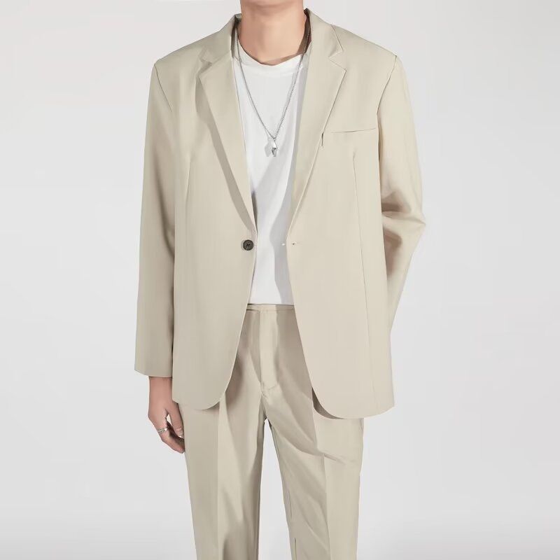 Giacca da abito casual da uomo in stile maturo leggero_voghion.com