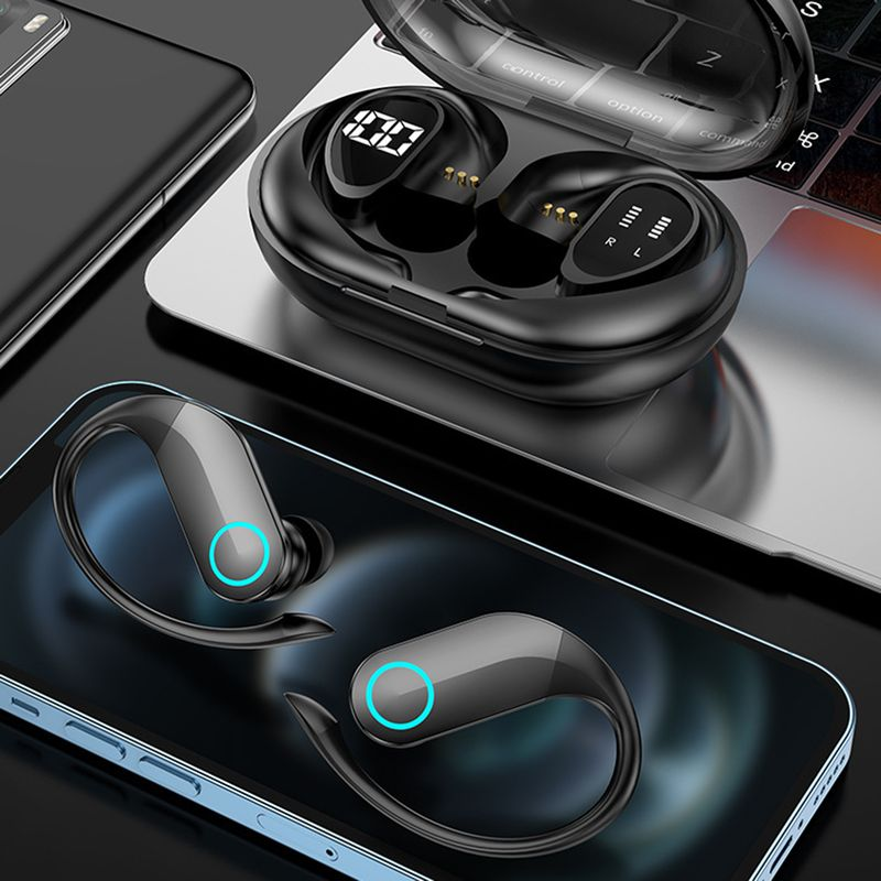 1 Set G37 Earbuds Bluetooth 5.3 LED Digital Display Reduction HiFi Sound Sensitive Touch Control Wireless Headsets for_voghion.com