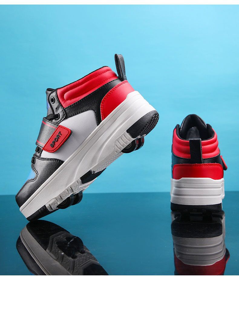 Ubrania dziecięce buty do biegania dla dorosłych czterokołowe odpinane rolki buty do biegania na świeżym powietrzu_voghion.com