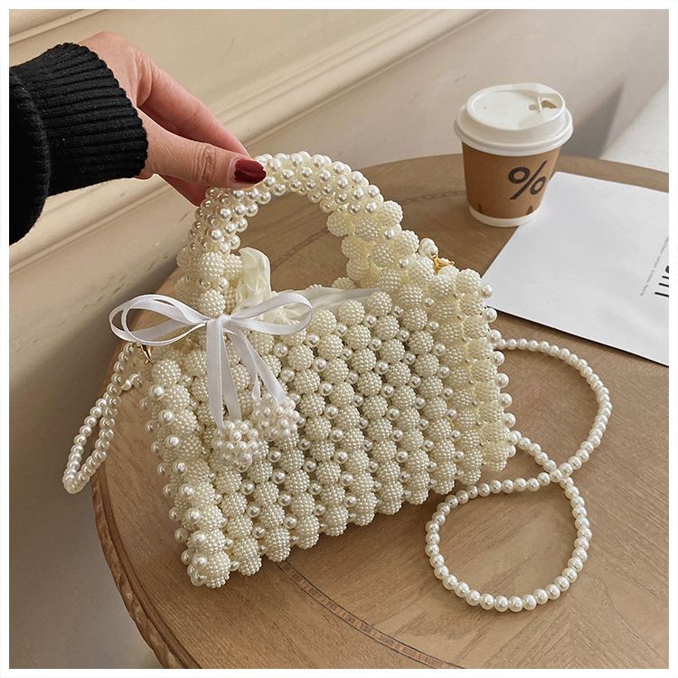 Little Fairy Bag New 2024 European And American Fashion Beaded Weaving Handbag Ladies' Crossbody Bag Shoulder Bag_voghion.com