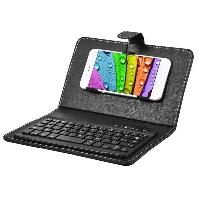 Custodia in PU con tastiera da gioco per telefono cellulare, supporto Bluetooth wireless per iPhone, Huawei, Xiaomi, tablet_voghion.com