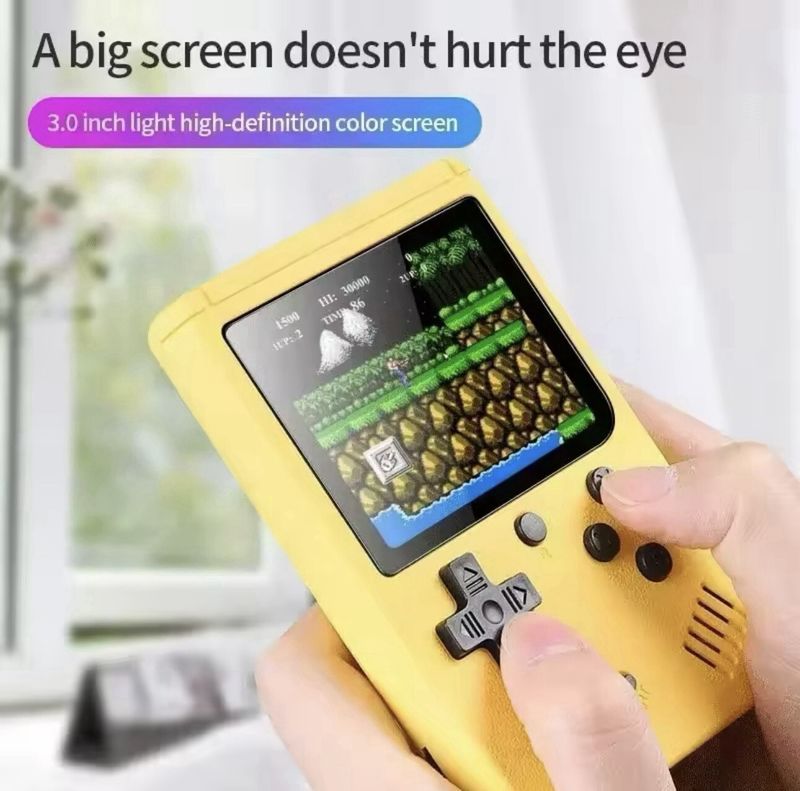 500 klassische Spiele Handheld Retro Video FC Spielkonsole Player Für Kinder Erwachsene_voghion.com