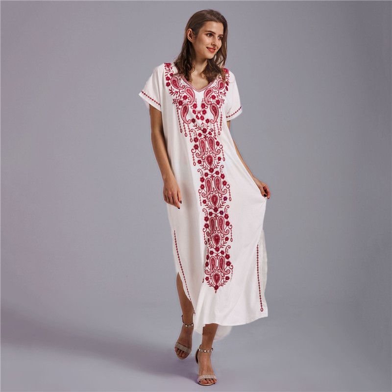 popolare copricostume da spiaggia ricamato in rayon da donna, stile abito ricamato, camicia di protezione solare per bikini al mare, 20 colori_voghion.com