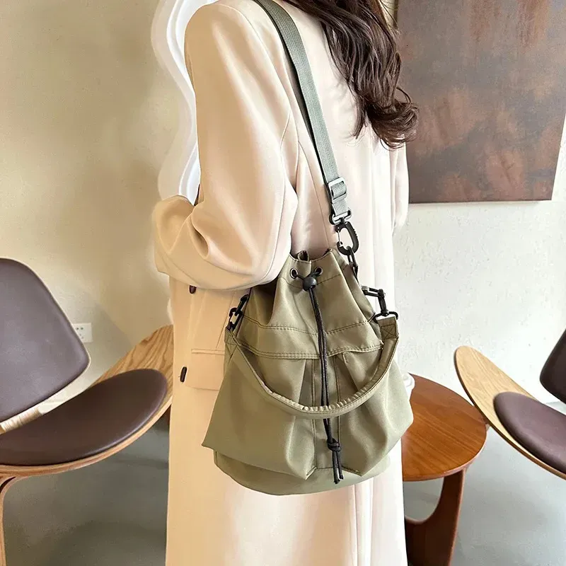 1 Borsa a secchiello con tracolla e tracolla dipinta a mano, grande capacità, da donna, a cascata, 250314l_voghion.com