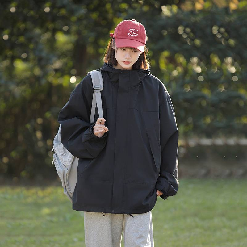 Sports jacket men's spring 2024 new casual jacket men's and women's spring trend waterproof outdoor jacket men's_voghion.com