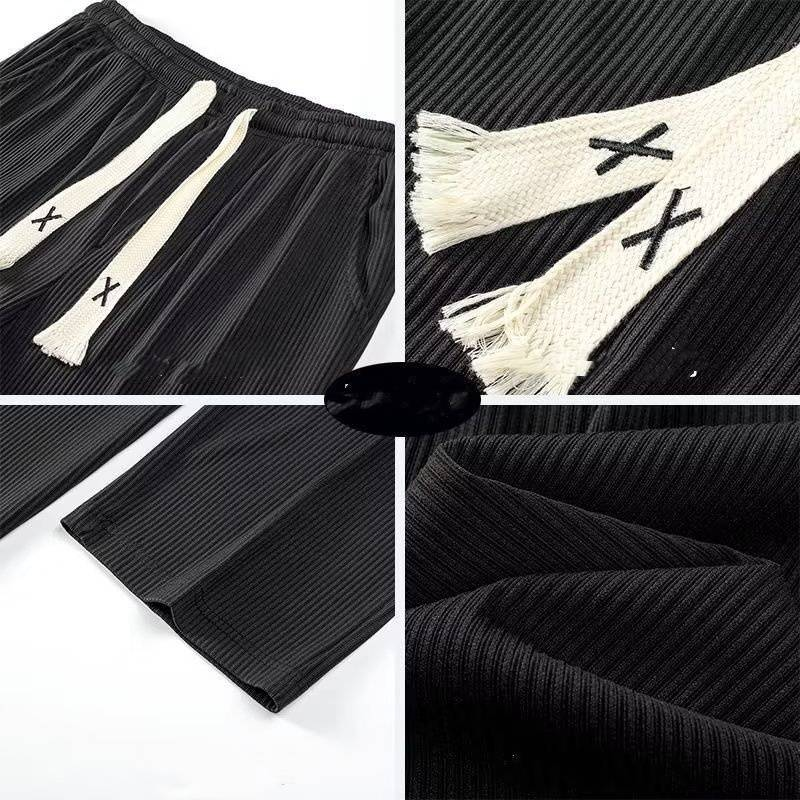 Herenkleding Casual broeken Sportbroeken Losse pasvorm Effen kleur broeken Modieus merk Jeugd Populair Trendy Herenbroeken Lazy Art_voghion.com