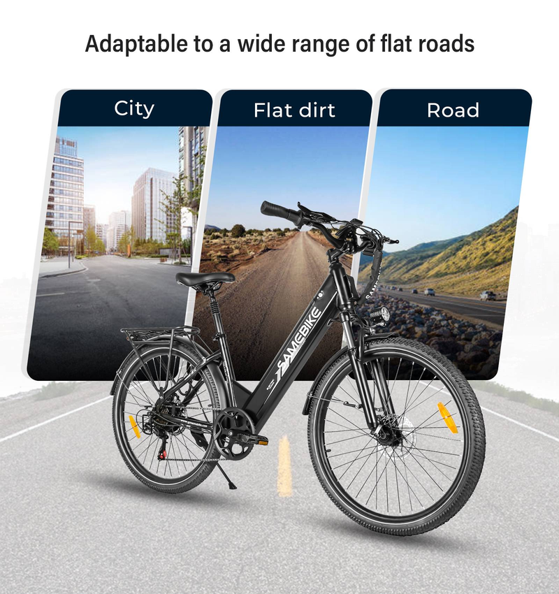 SAMEBIKE RS-A01 Pro-T 26" elcykel 36V 15Ah batteri 500W motor Urban elcykel Bäst för pendling och stadscykling _voghion.com