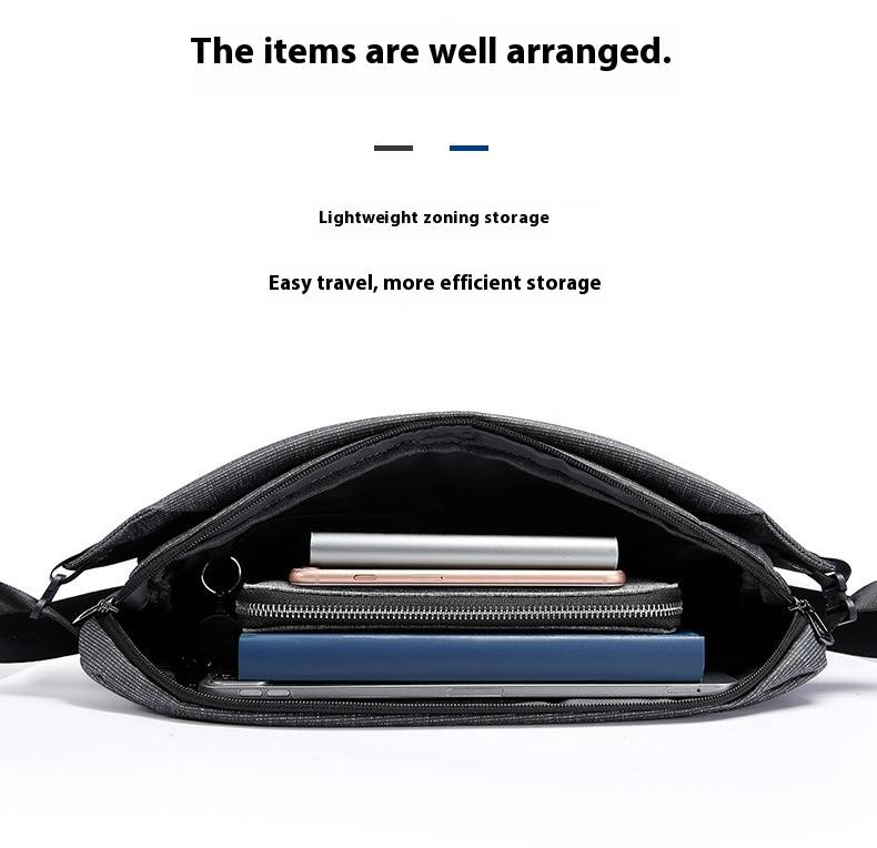 Borsa a tracolla da uomo BANGE, borsa a tracolla casual da lavoro, grande capacità, piccola borsa da uomo_voghion.com