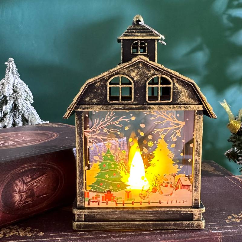 Decoraciones navideñas, luces nocturnas retro portátiles, adornos LED, decoraciones colgantes, accesorios creativos para escaparates._voghion.com
