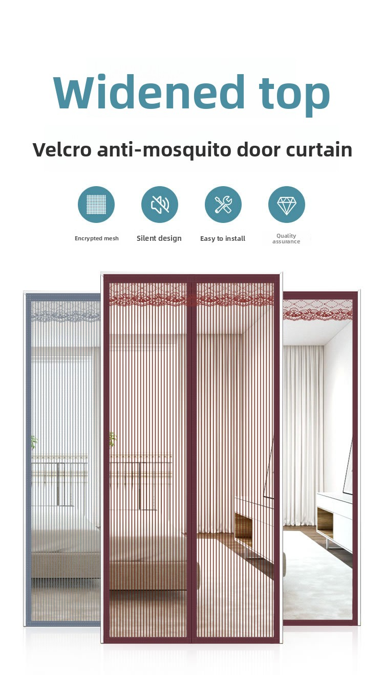Magnetisch hordeurgordijn – zelfdichtend muggennet – hoogwaardig polyester gaas, installatie zonder boren (meerdere maten en kleuren)_voghion.com