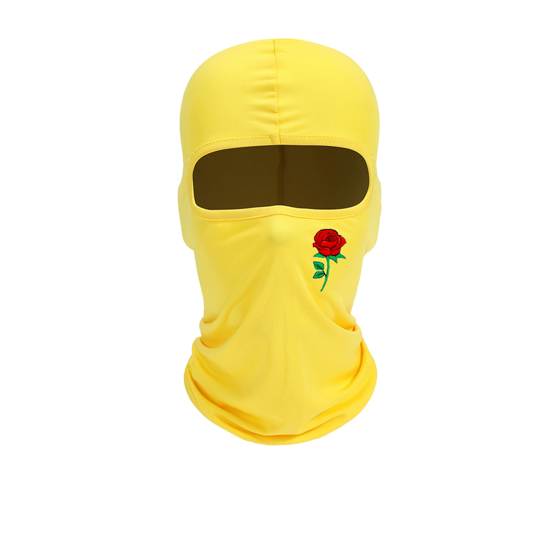 Sturmhaube mit Rosen-Aufdruck, winddicht und sonnenbeständig, Skimaske, geeignet für Radfahren und Reisen im Freien_voghion.com