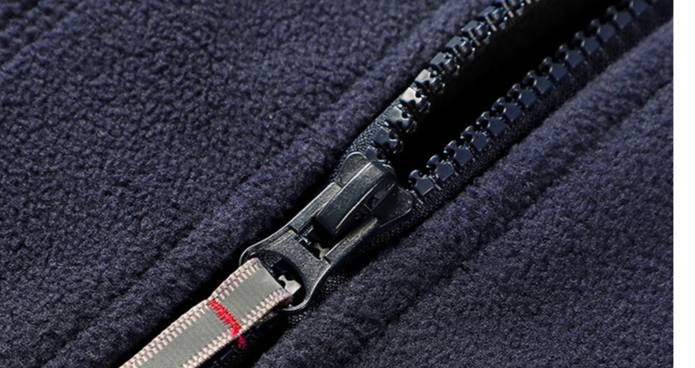 "Men's Fleece Jacket For Outdoor & Hiking – Warm Winter Pullover With Breathable Polar Tech Fabric (Grey/Black/Red/Khaki/Navy)"_voghion.com