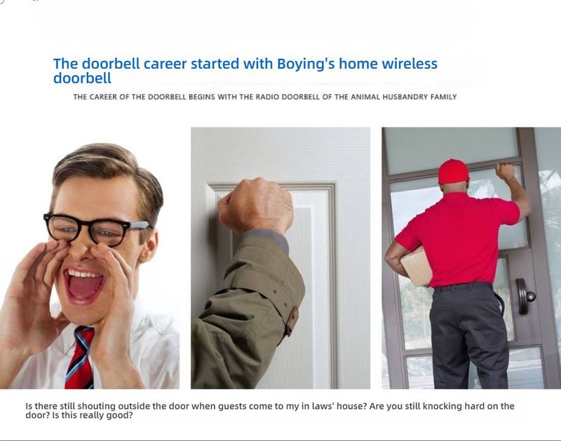 Kabellose Türklingel mit 36 Melodien, 220-V-Steckerempfänger und großer Reichweite, ideal für Geschäfte und Büros (Schwarz/Weiß, ein Sender + ein Empfänger)_voghion.com