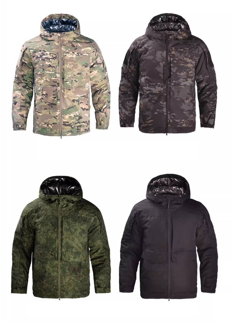 Men's Winter Camouflage Thermal Jacket With Waterproof & Windproof Design – Heavy Duty Insulated Coat For Outdoor Adventures_voghion.com