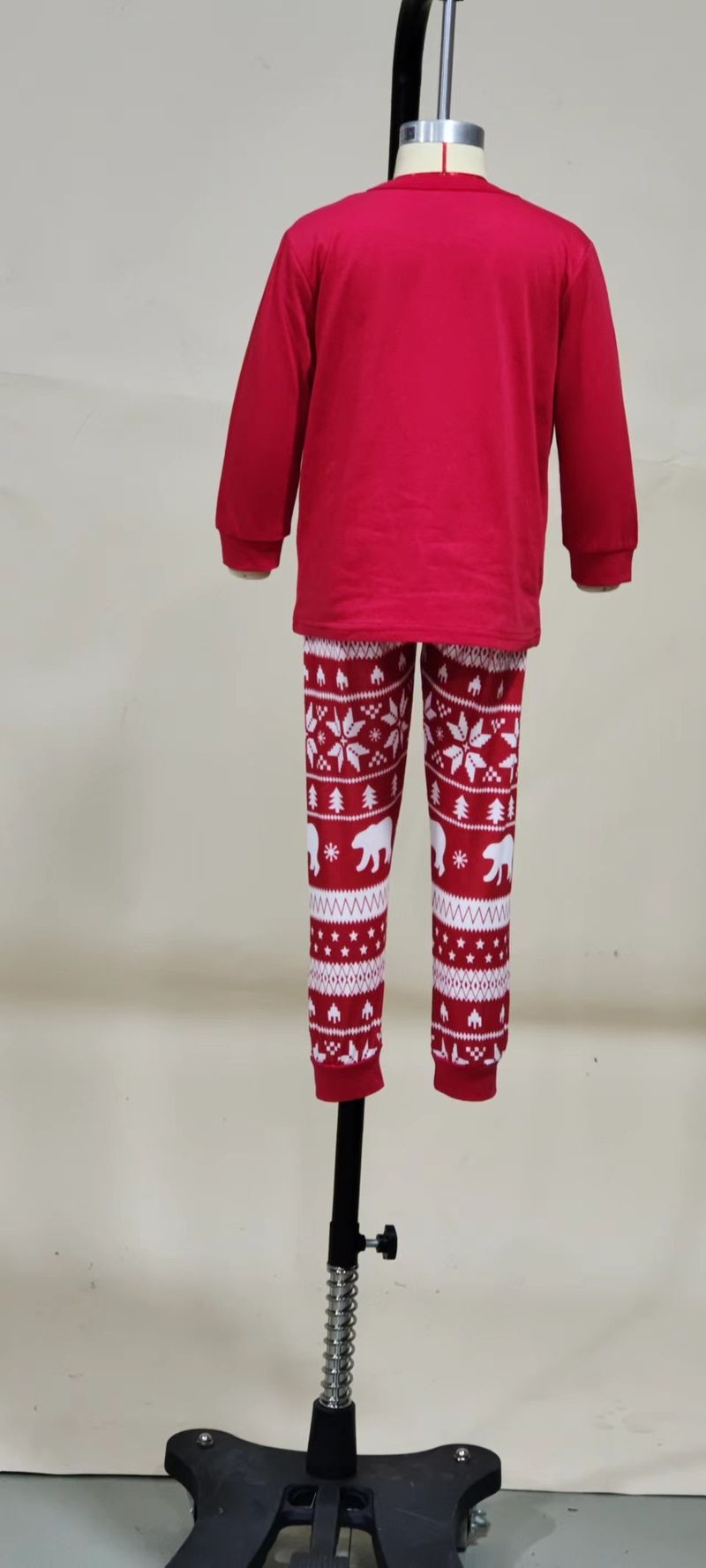 Warm Christmas Family Pajamas Set Cotton Loungewear For Parents And Children Winter Holiday_voghion.com