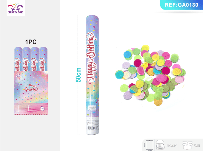 50CM Macaron Series Mixed Color Circular Flower: HP Design, Lighting Up Birthday Moments_voghion.com