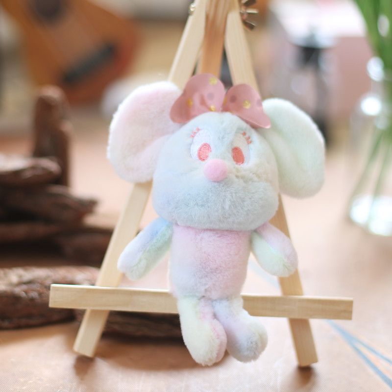 Adorable Plush Mouse Cute Toy Doll With Keychain Soft Short Stuffed Animal Plush_voghion.com