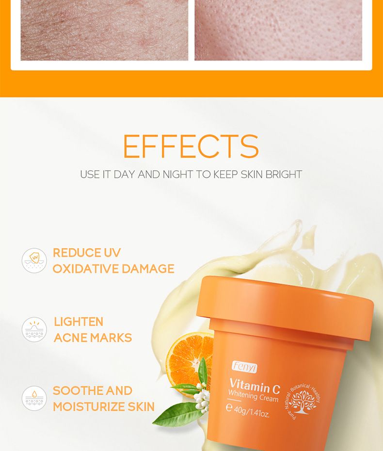 FENYI Fenyi Vitamine C Essence Cream 40g Hydraterende Hydraterende Crème Gezichtscrème Huidverzorging_voghion.com