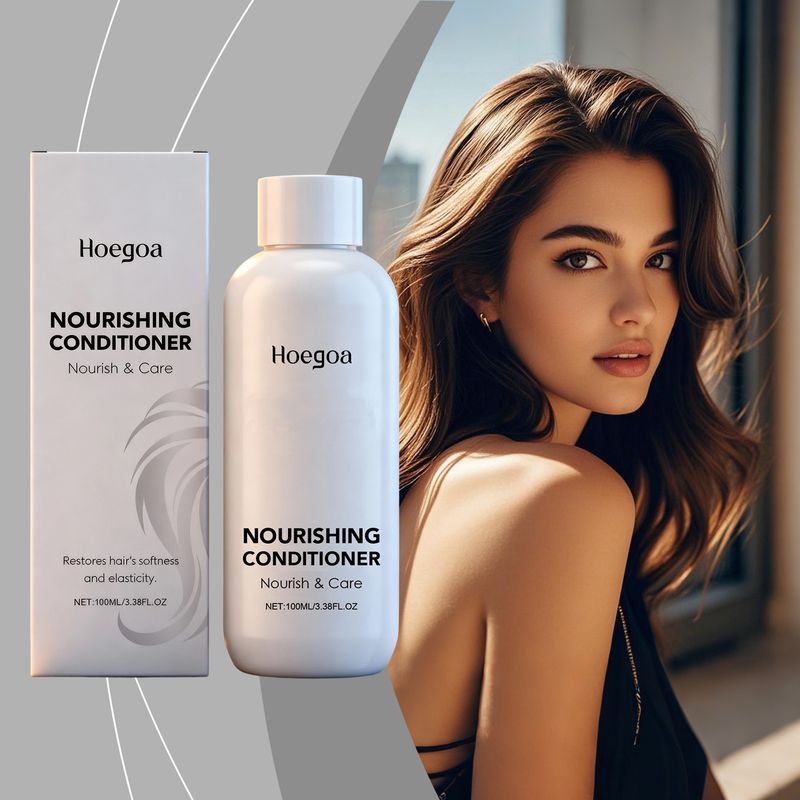 HOEGOA Conditioner Daily Care For Dry And Frizzy Moisturizing Smooth Shiny Fragrant Hair_voghion.com