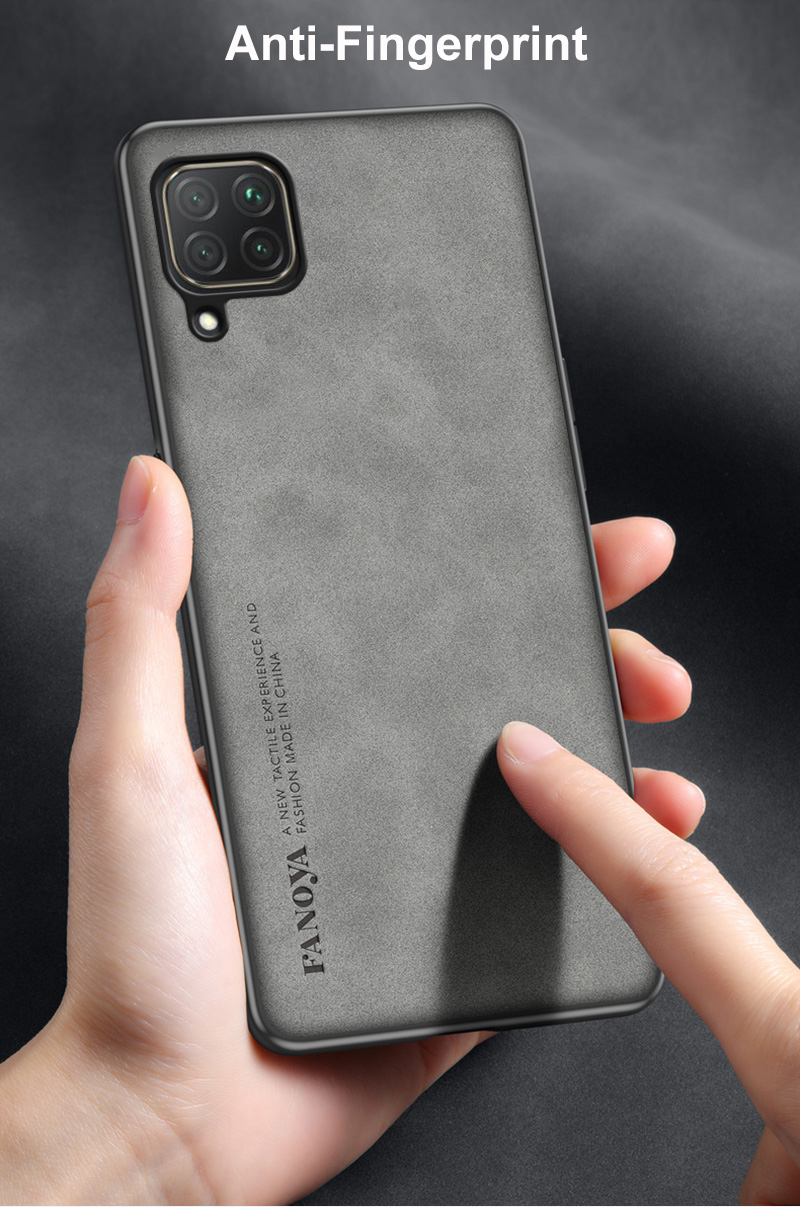 For Huawei P40 Lite Luxury PU Leather Case For Huawei Nova 7i Back Cover Business Silicone Shockproof Protection Phone C_voghion.com