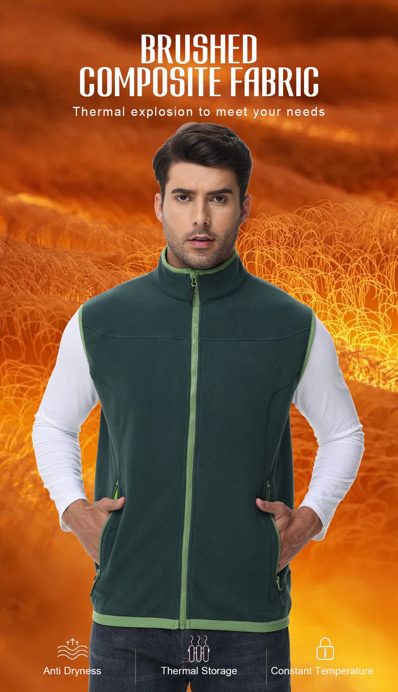 2025 Autumn Winter Korean Style Men's Fleece Sleeveless Jacket Warm Vest 5_voghion.com