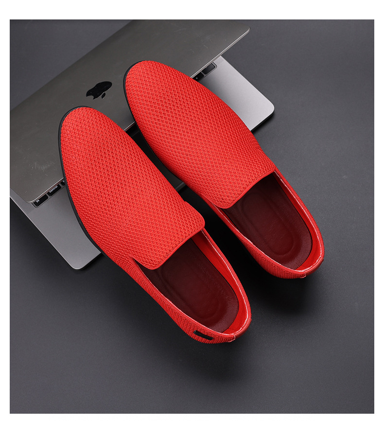 Herren Loafer Derby Leder Slip-On Bequeme Freizeitschuhe_voghion.com