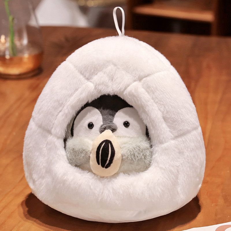 Penguin Plush Cute Toy Pet Nest Doll Doll Ocean Museum Souvenir Wholesale Grey Seed Nest Penguin Small_voghion.com