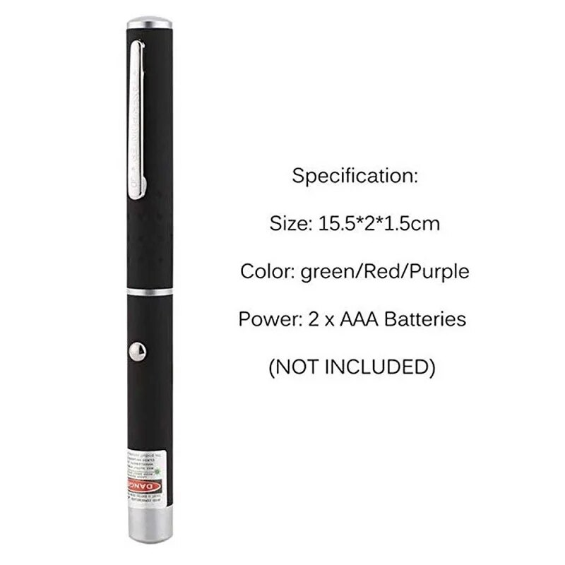 4Mw High Pointer Meter Pet Cat Toy Light Sight 530Nm 405Nm 650Nm Power Red Dot Office Interactive Laser Pen_voghion.com
