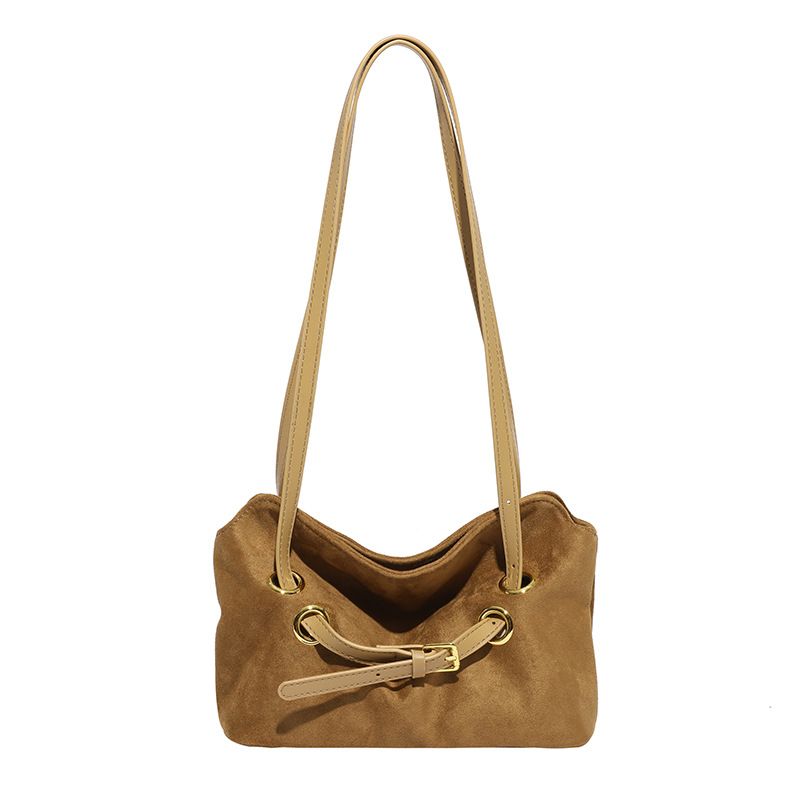 Drawstring Bucket For Women 2025 Autumn New Simple Versatile High-Quality Texture Single Shoulder Crossbody Bag_voghion.com