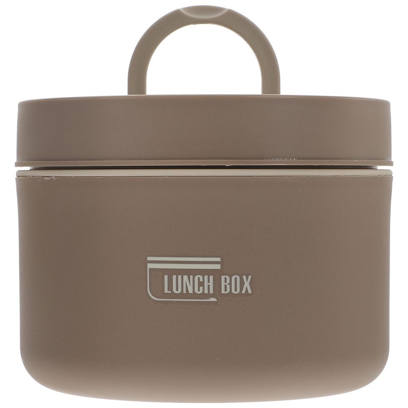 Stainless Steel Insulated Bowl - 800ml Microwave Safe Thermal Soup Pot With Handle EU Size_voghion.com
