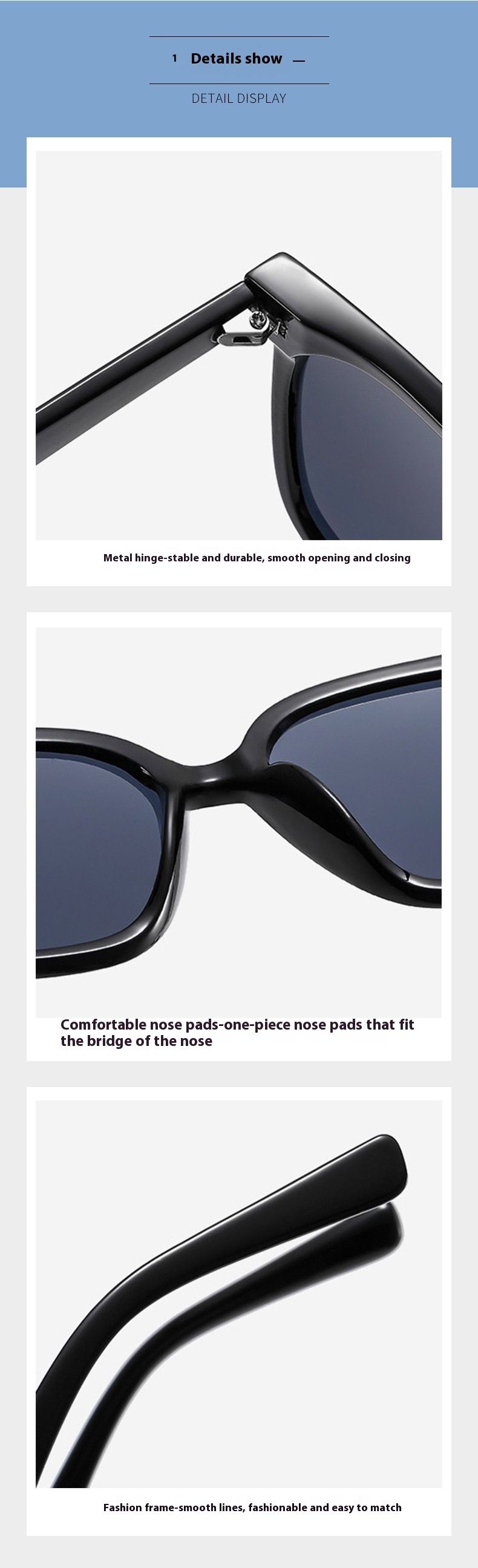 New Polarized Sunglasses For Men And Women, Boxy Trendy Sunglasses For Drivers, UV Resistant Sunglasses For Driving
_voghion.com