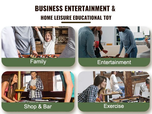 VEVOR Foosball Table, 55 Inch Standard Size Foosball Table, Indoor Full Size Foosball Table For Home, Family, And Game Room, Soccer With Foosball Table Set, Includes 4 Balls And 4 Cup Holders_voghion.com