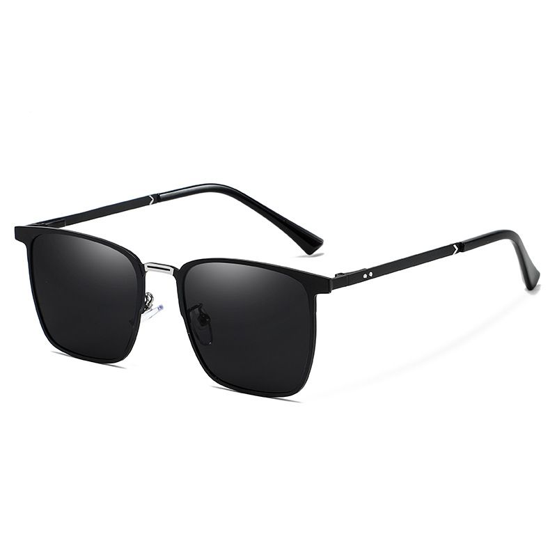 Nowe modne metalowe okulary polaryzacyjne do jazdy samochodem, wędkowania, ochrony przeciwsłonecznej na zewnątrz, ochrony przed promieniowaniem UV, małe okulary przeciwsłoneczne w pudełku_voghion.com