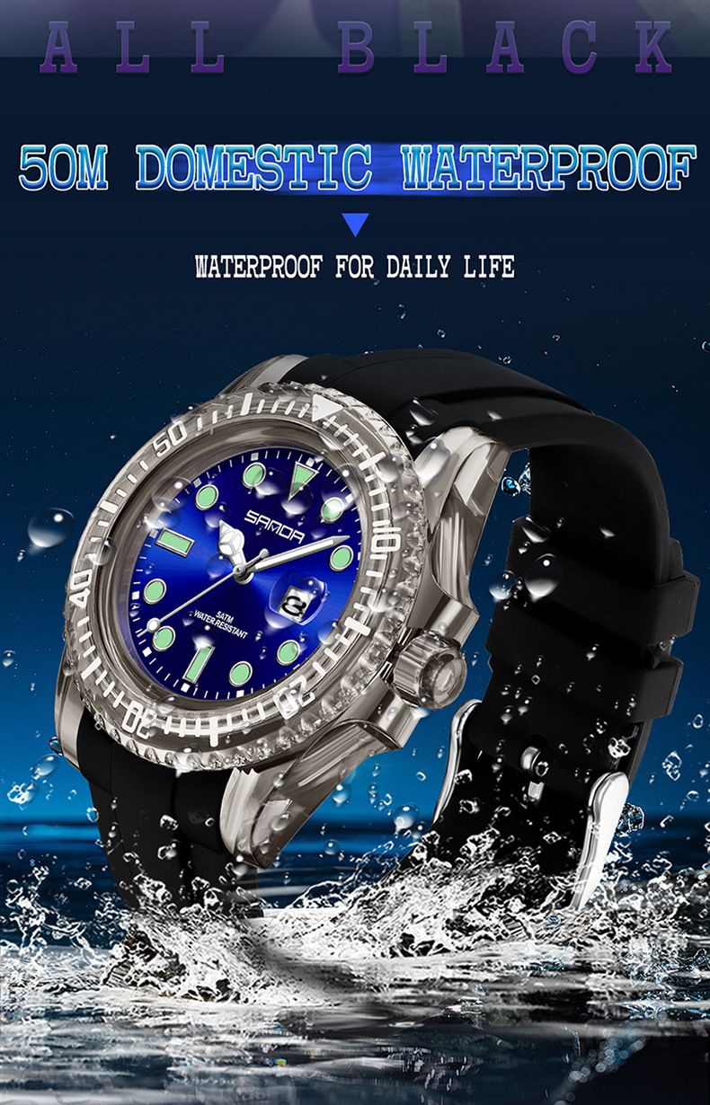 Stylish Unisex Digital Quartz Watch With Calendar, Waterproof & Shockproof, Sporty Silicone Strap Leisure Creative Male And Female Student Watch_voghion.com